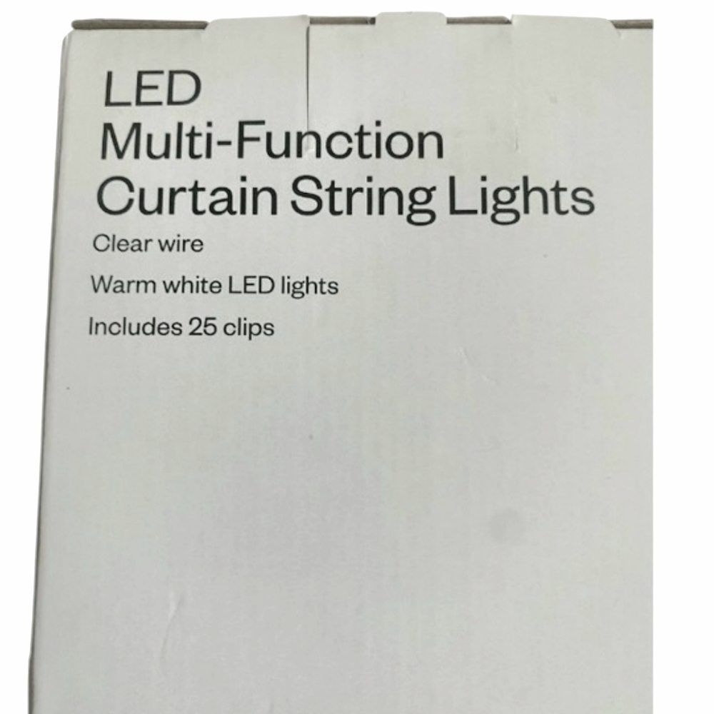 🚨5/$25 NWT Room Essentials LED Multi-Function Curtain String Lights - Picture 2 of 4